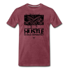Men&#39;s Hustle Sold Separately Premium T-Shirt - heather burgundy