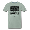 Men&#39;s Hustle Sold Separately Premium T-Shirt - steel green